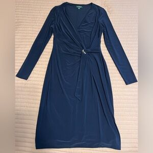 Form fitting Navy Blue Ralph Lauren Dress